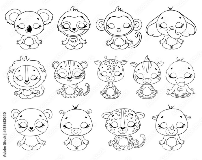 Animated jungle cat coloring pages