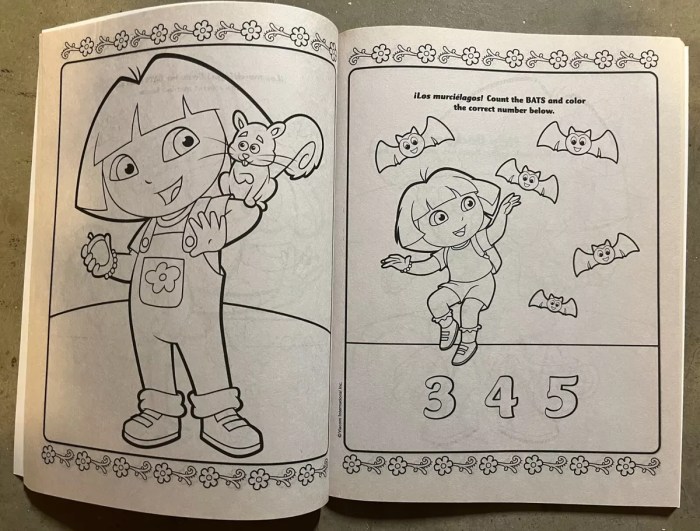 Dora and friends coloring book