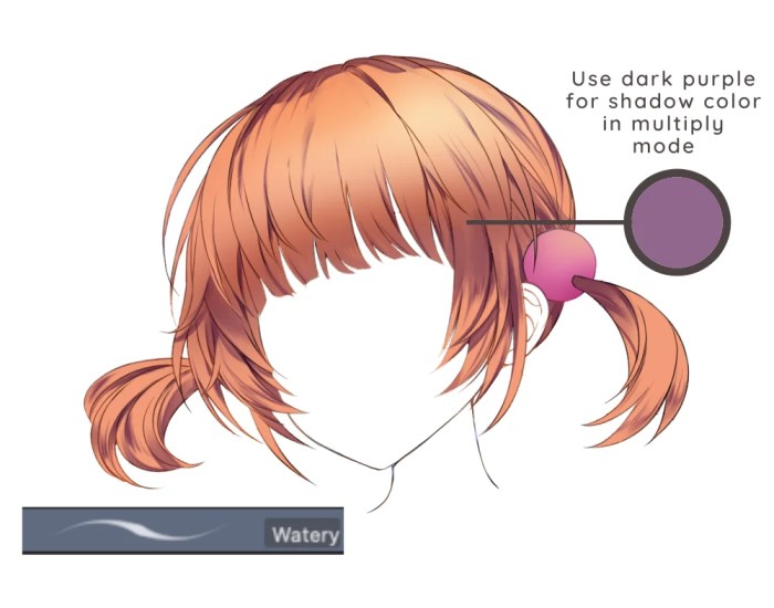 Anime hair coloring techniques