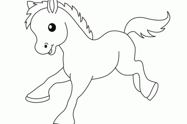 Cute farm animal coloring page