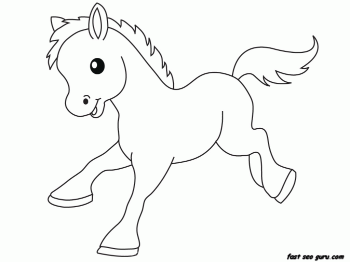 Cute farm animal coloring page