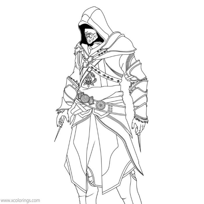 Anime coloring pages assassin