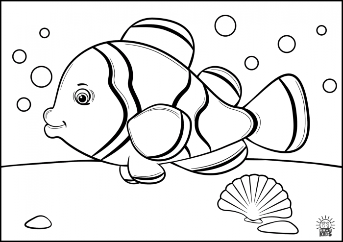 Ocean animals coloring pages for preschool