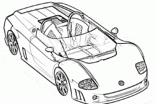 Race car coloring book