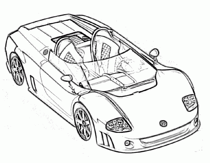 Race car coloring book