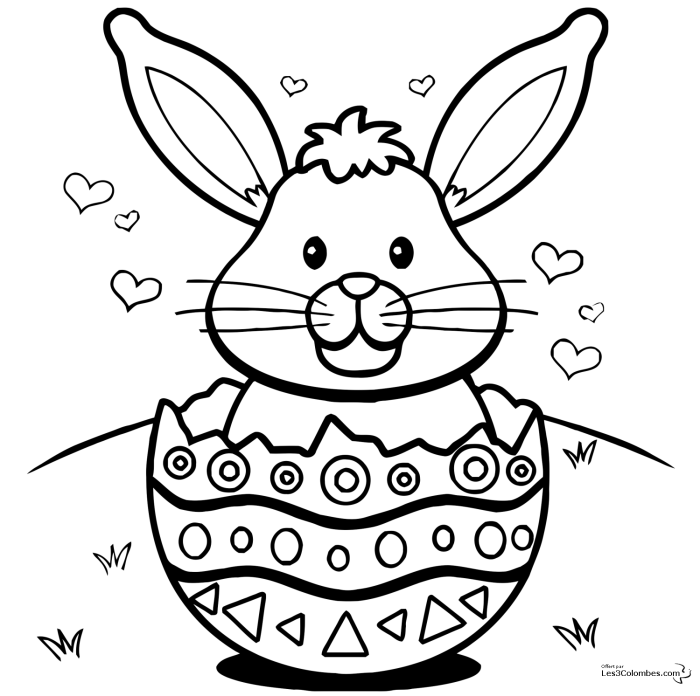 Easter bunny coloring book