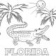 Florida state animal coloring pages