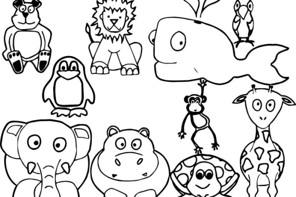 Animal printouts for coloring