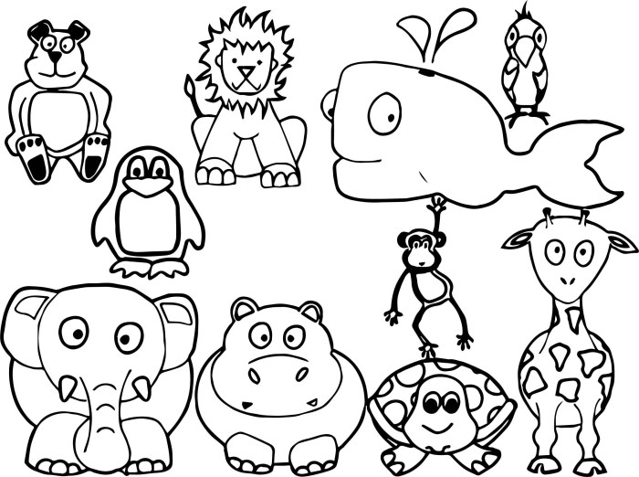 Coloring pages for kids printable animals