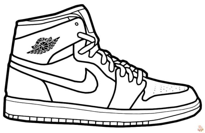 Animated pairshoes coloring sheet