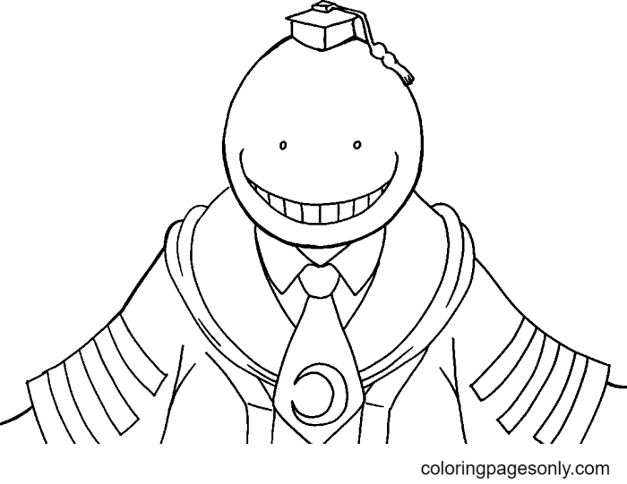 Anime assassination classroom coloring pages