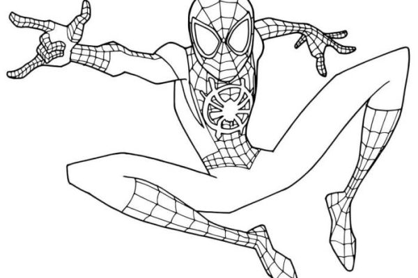 Spiderman printable coloring book