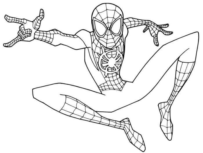 Spiderman printable coloring book