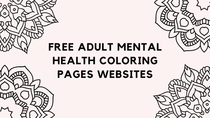 Mental health coloring book