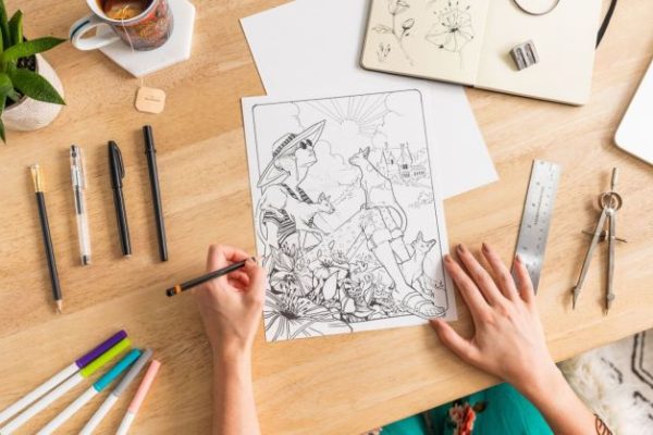 Creating coloring book tips