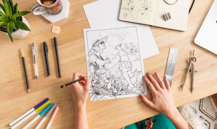 Creating coloring book tips