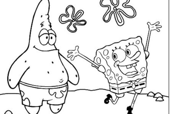 Spongebob coloring book pages