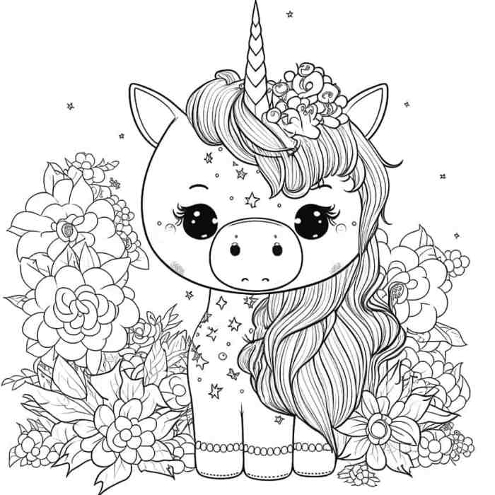 Animal coloring book pages