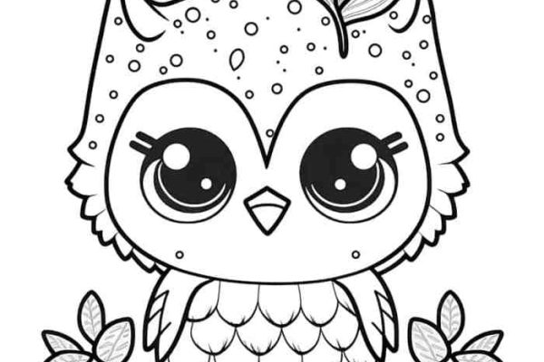 A baby animal coloring page