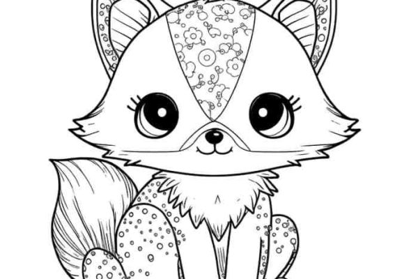 Cuties animal coloring pages