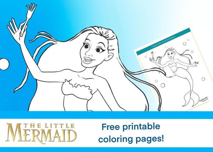 Coloring book little mermaid