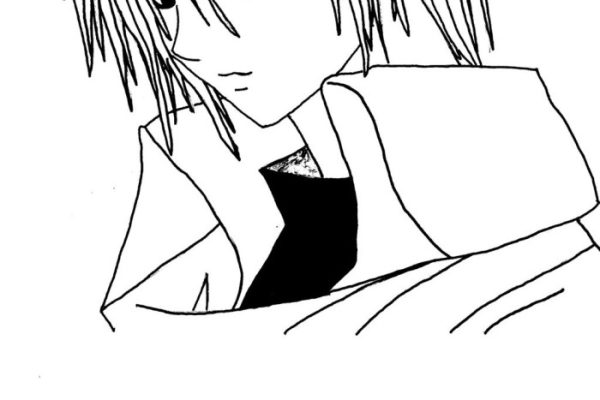 Anime boy coloring pages online