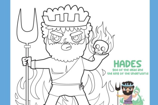 Animated hades greek god coloring pages