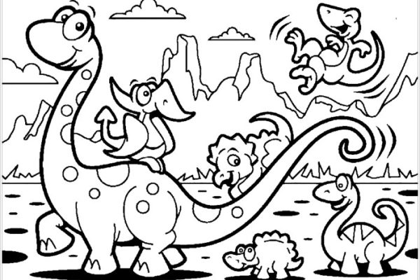 Big coloring pages of animals