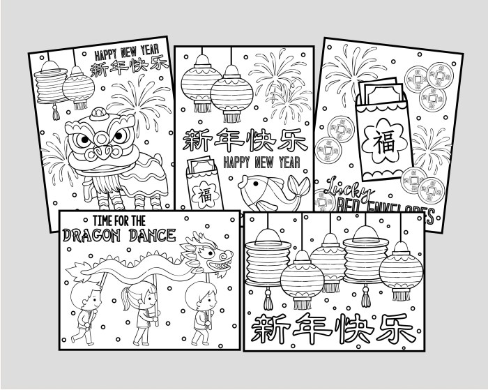 Chinese new year coloring book