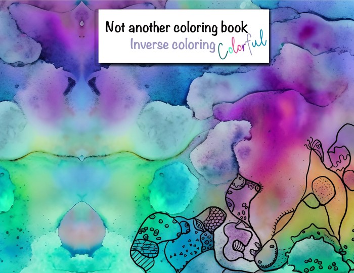 Reverse coloring book ideas