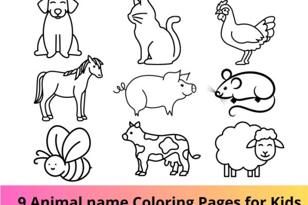 Pet animal coloring pages