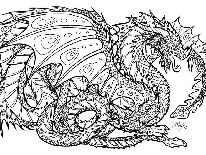 Animal coloring pages complex