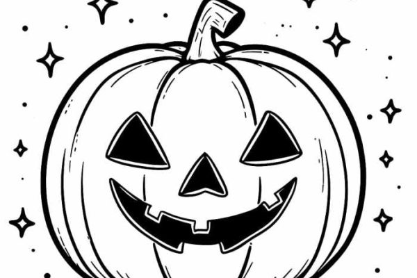 Jack o lantern coloring book