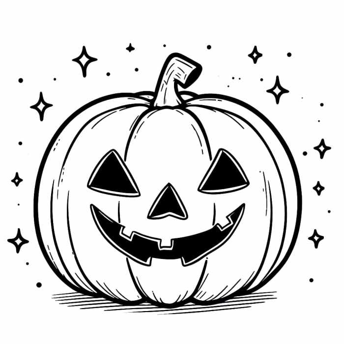 Jack o lantern coloring book