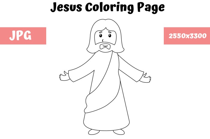 Coloring book about jesus