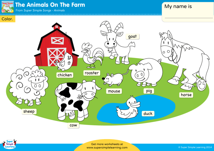 Farm animal coloring games