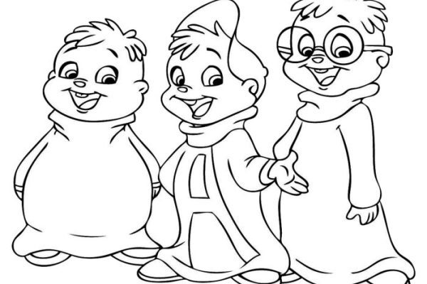 Cartoon coloring book pages