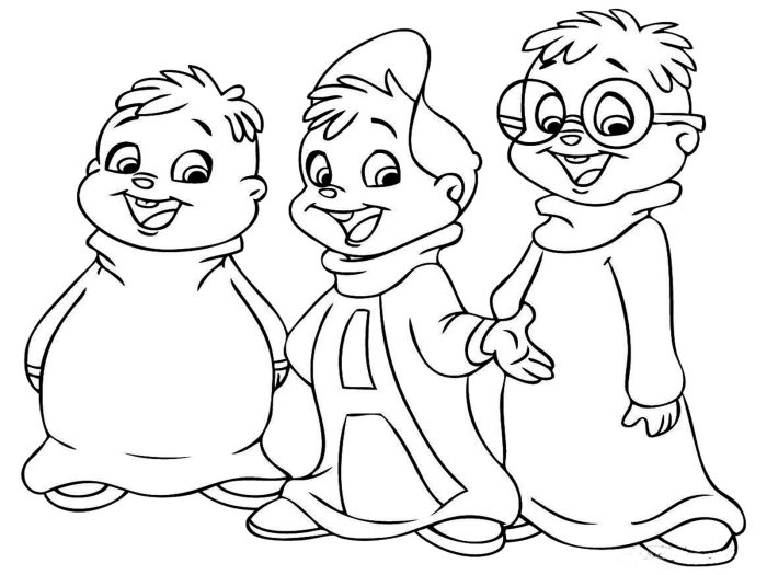 Cartoon coloring book pages