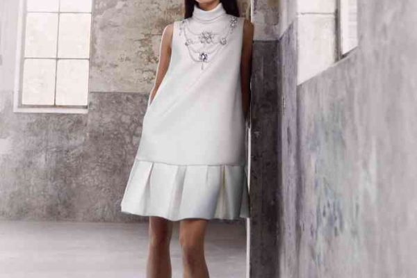 Viktor rolf daisy bridal crepe draped