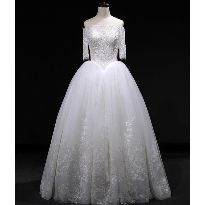 Short white wedding dress with sleeves