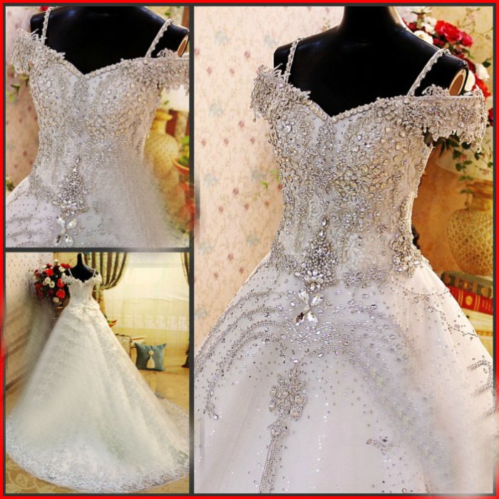 Crystal swarovski wedding dress