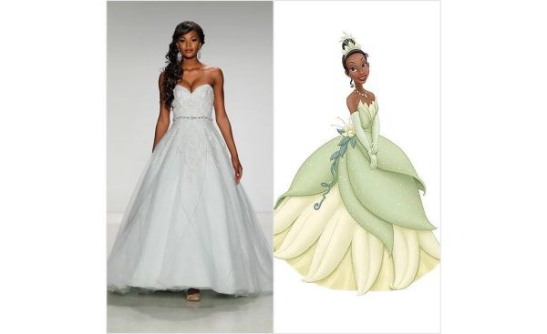 Disney princess tiana wedding dress