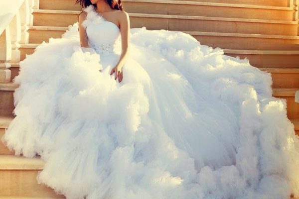 Plus size blush wedding dresses