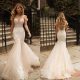 Vintage Style Champagne Wedding Dress