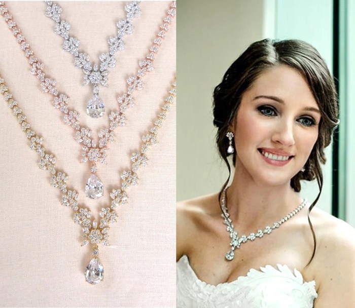 Jewelry to wear with wedding dress