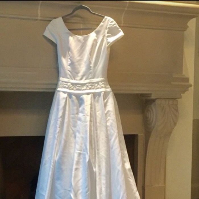 Silk slip wedding dress