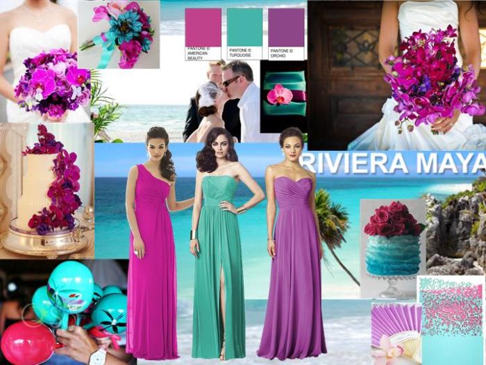 Magenta dresses for wedding guest