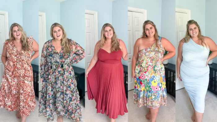 Plus size ladies wedding guest dresses