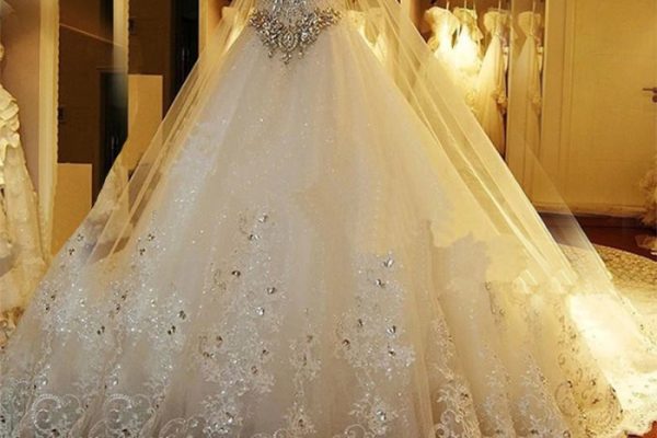 Princess sparkly wedding dress