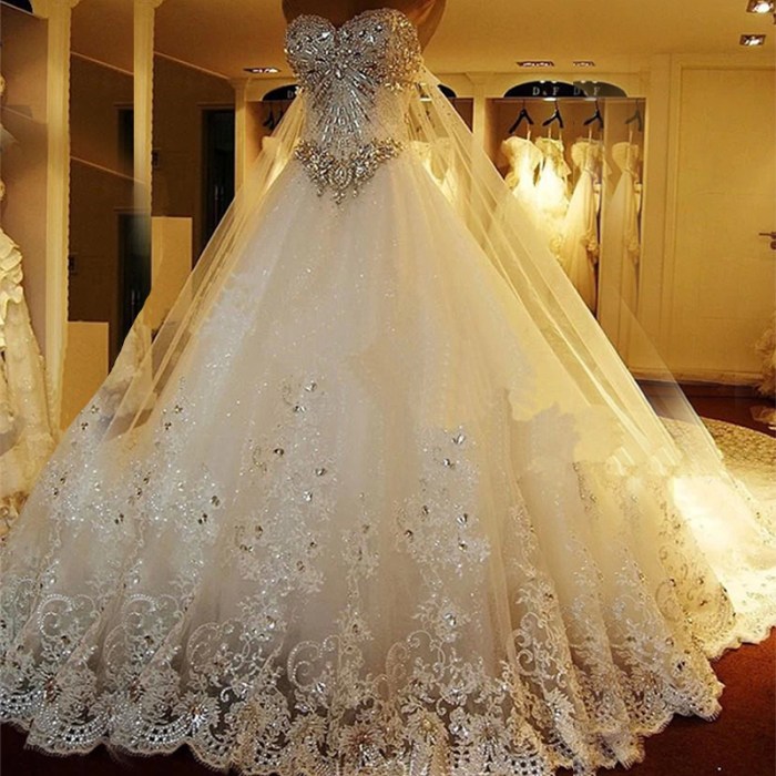 Princess sparkly wedding dress